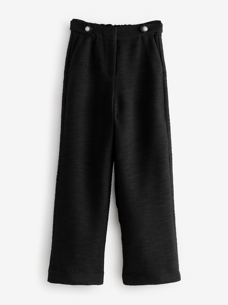 Noir - Pantalon large texturé Boucle - Image 5 of 7