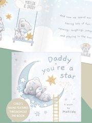 Personalised Personalised Tiny Tatty Teddy Daddy You're A Star Poem Book by PMC - Image 1 of 3