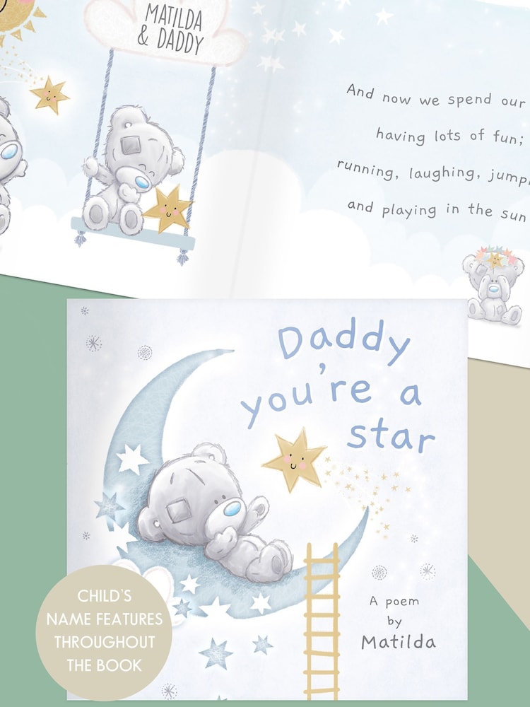 Personalised Personalised Tiny Tatty Teddy Daddy You're A Star Poem Book by PMC - Image 1 of 3