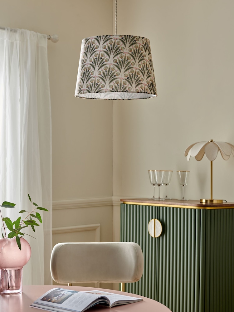 Clarke & Clarke Green/Pink Attingham Easyfit Shade - Image 2 of 4