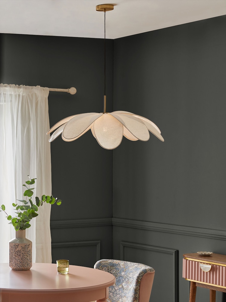 Clarke and Clarke Cream Summerby Pendant Light - Image 1 of 5