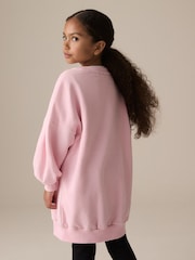 Pink Flower Graphic Jumper Dress (3-16yrs) - Image 3 of 8
