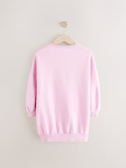 Pink Flower Graphic Jumper Dress (3-16yrs) - Image 6 of 8