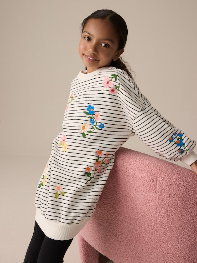 Black/White Jumper Dress (3-16yrs) - Image 2 of 9