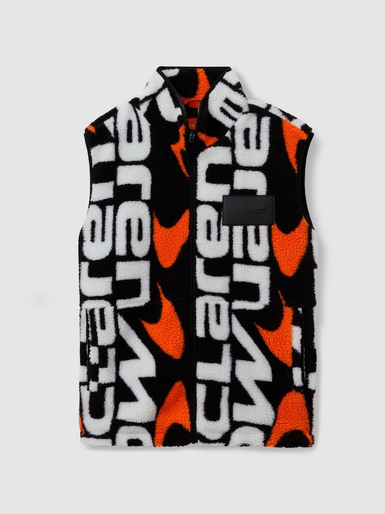 Črn pisan - Brezrokavnik iz flisa z zadrgo Reiss x McLaren F1 Team McLaren F1 - Slika 2 iz 7