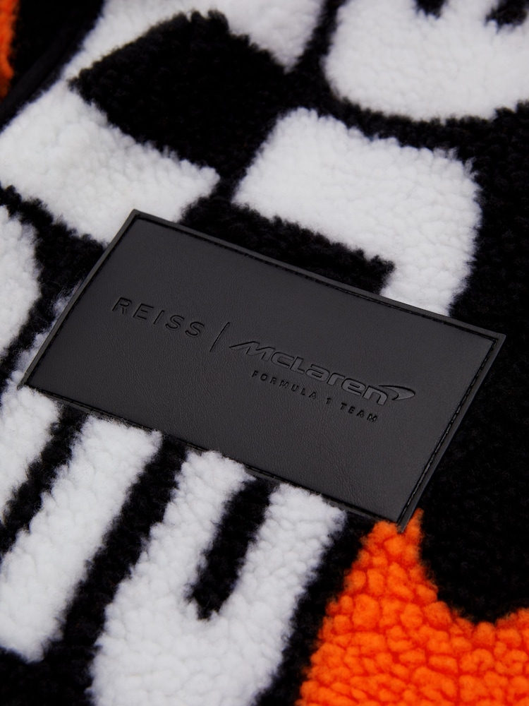 Črn pisan - Brezrokavnik iz flisa z zadrgo Reiss x McLaren F1 Team McLaren F1 - Slika 7 iz 7