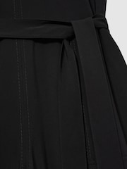 Reiss Black Ruby Topstitched-Cady Jumpsuit - Image 7 of 7