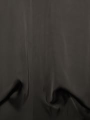 Reiss Charcoal Kora Satin Short-Sleeve Midi Dress - Image 6 of 6