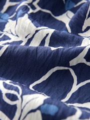 Navy Floral Tie Waist Detail Jumpsuit - Image 8 of 8