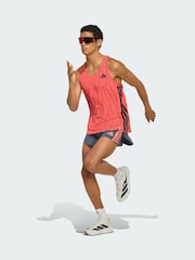 adidas Pink Adizero Running Tank Top - Image 1 of 6