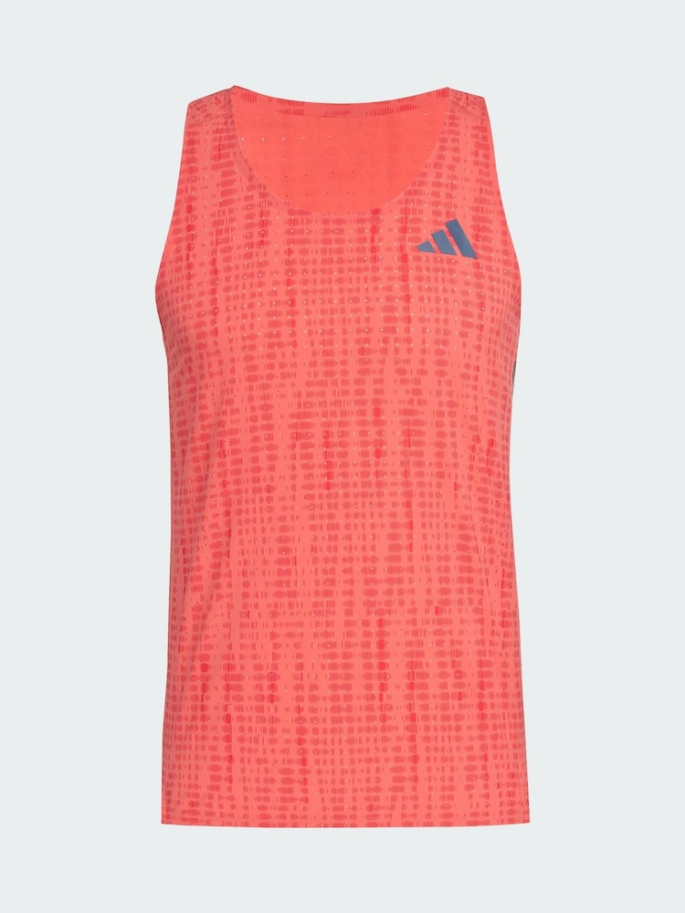 adidas Pink Adizero Running Tank Top - Image 6 of 6 adidas Pink Adizero Running Tank Top - Image 6 of 6