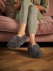 Warmies Grey Heatable Luxury Boot Slippers - Image 2 of 4