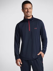 Skechers Navy Harry Kane Charge 1/4 Zip Top - Image 2 of 4
