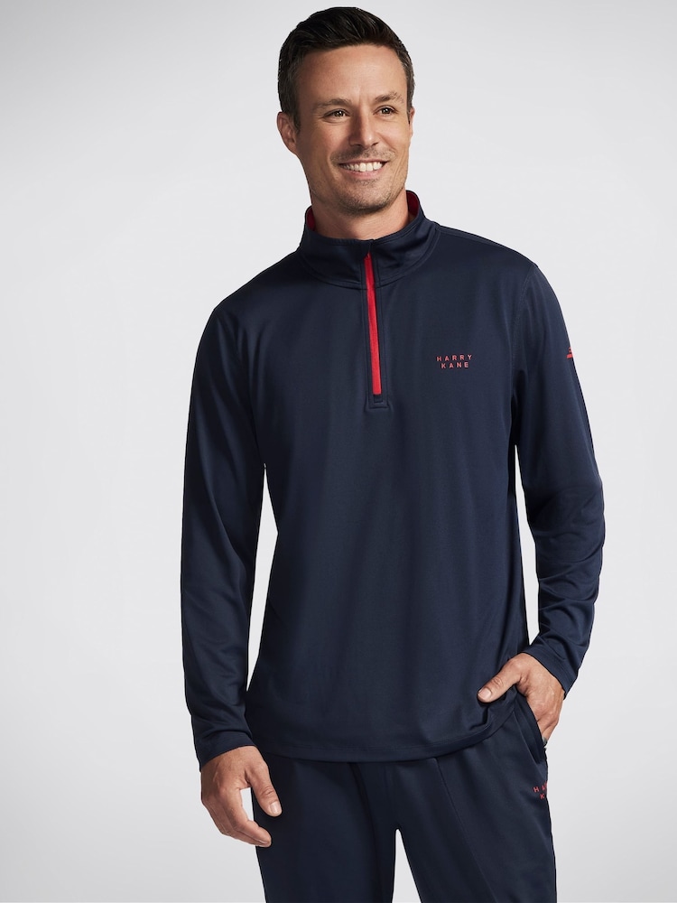 Skechers Navy Harry Kane Charge 1/4 Zip Top - Image 2 of 4