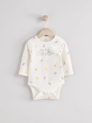 White My First Easter Baby Embroidered Bodysuit - Image 1 of 7
