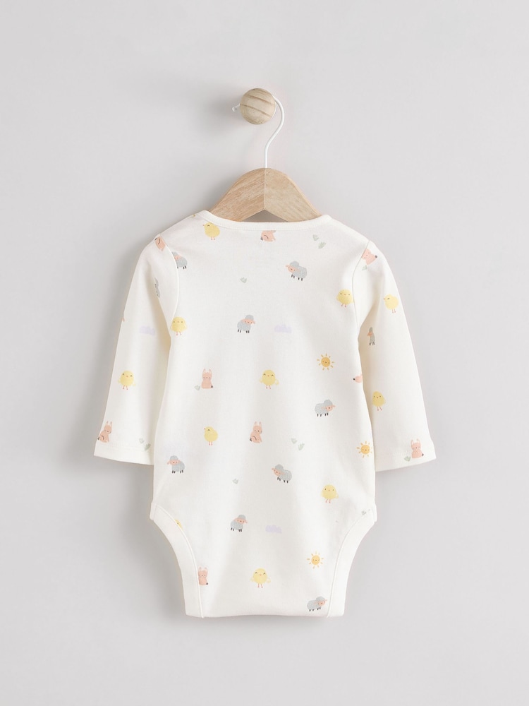 White My First Easter Baby Embroidered Bodysuit - Image 2 of 7