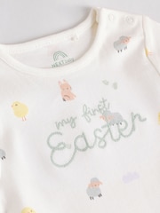 White My First Easter Baby Embroidered Bodysuit - Image 5 of 7