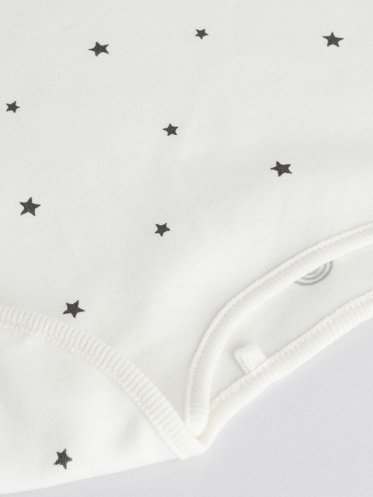 Black and White Baby Long Sleeve Bodysuits 5 Pack - Image 9 of 13