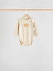 Neutral Hamish Baby Bodysuits 3 Pack - Image 3 of 11