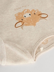 Neutral Hamish Baby Bodysuits 3 Pack - Image 9 of 11