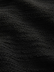 Black Boucle Short Sleeve Mini Dress - Image 6 of 6