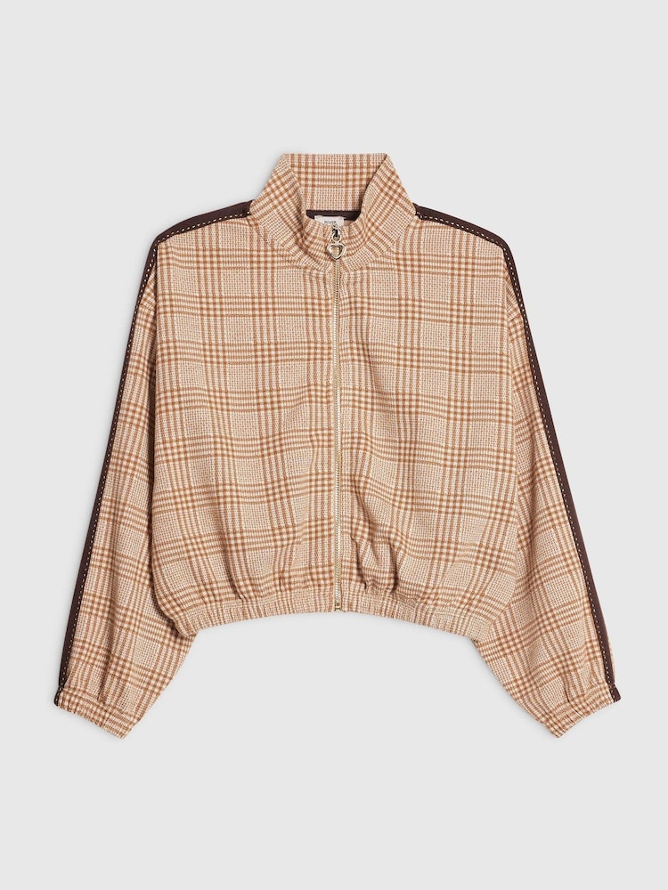 River Island rutig bomberjacka - Bild 1 av 4