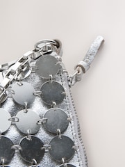 Silver Chain Disc Shoulder Bag - Image 12 of 14