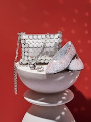 Silver Chain Disc Shoulder Bag - Image 7 of 14