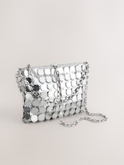 Silver Chain Disc Shoulder Bag - Image 8 of 14