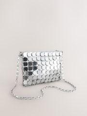 Silver Chain Disc Shoulder Bag - Image 9 of 14