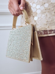 Silver Sparkle Handheld Bag - Image 6 of 11
