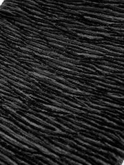 Black Textured Velvet Snap Clutch - Image 9 of 9