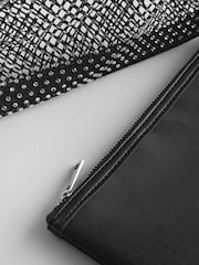 Black Mesh Sparkle Shoulder Bag - Image 9 of 10