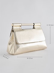 Gold - Clutch mit Henkel - Bild 4 von 12