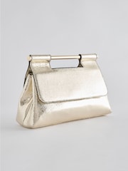 Gold - Clutch mit Henkel - Bild 6 von 12