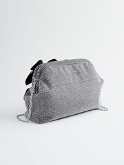 Silver Corsage Clutch Bag - Image 9 of 13