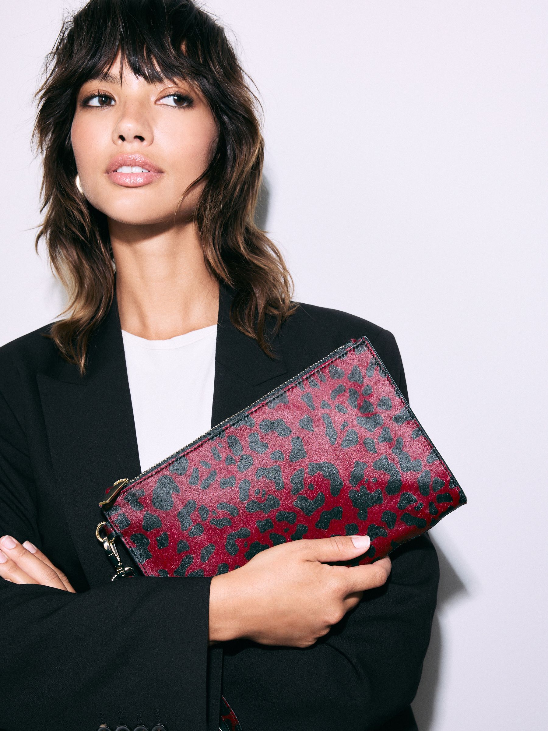 Red clutch bag next online