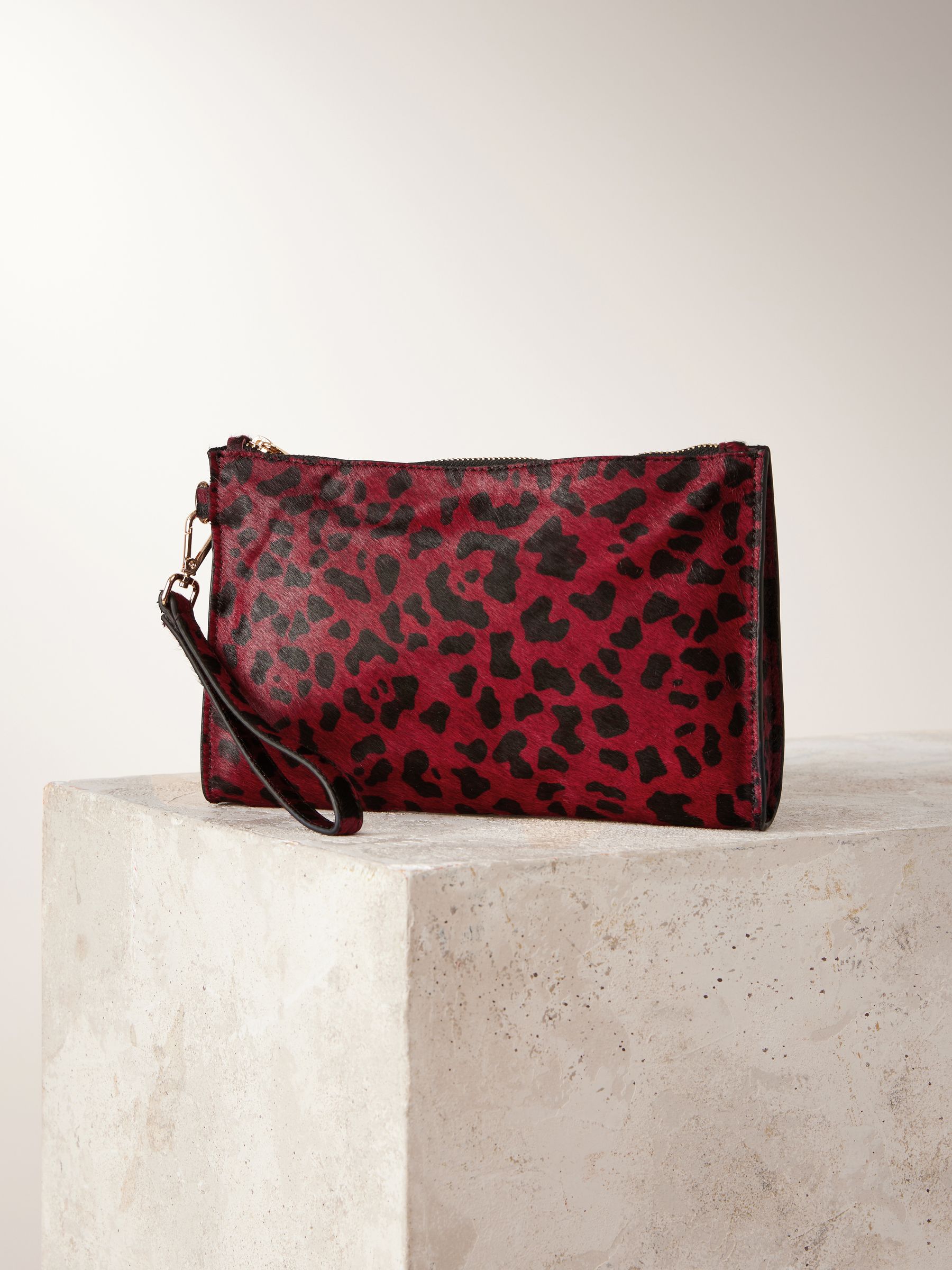 Red clutch bag next on sale