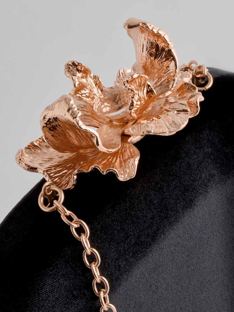 Black Floral Clutch Bag - Image 11 of 11