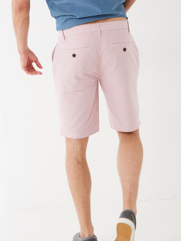 FatFace Pink Oxford Flat Front Shorts - Image 2 of 4