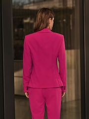 Hot Pink Tailored Single Breasted Blazer - Image 2 of 5