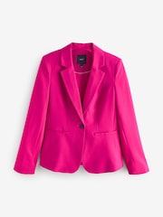 Hot Pink Tailored Single Breasted Blazer - Image 6 of 8