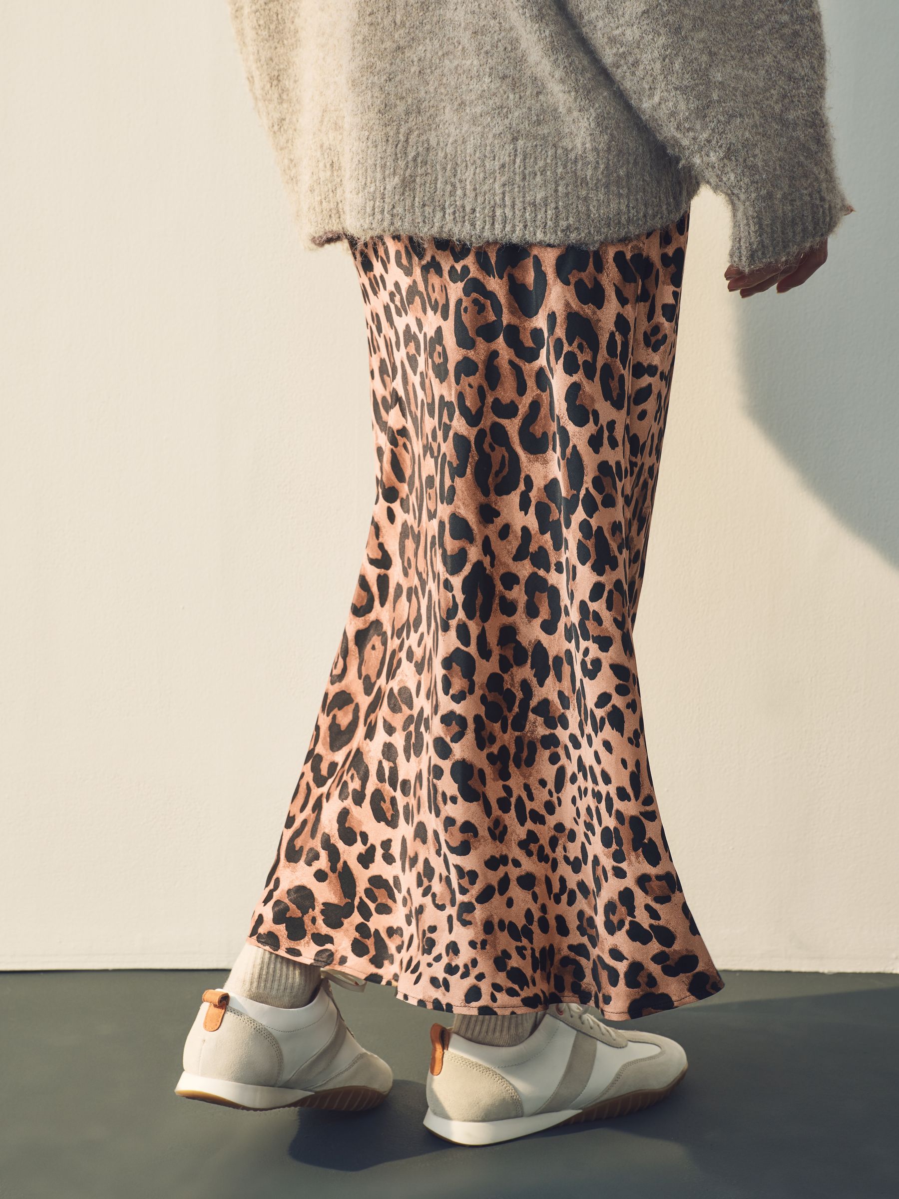 Buy Leopard Satin Midi Skirt from Next South Africa
