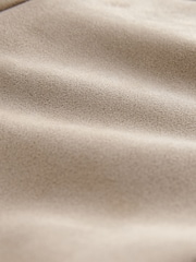 Neutral Camel Faux Suede Collarless Jacket - Image 7 of 7