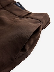 Brown Elastic Back Straight Leg Modal Trousers - Image 7 of 7