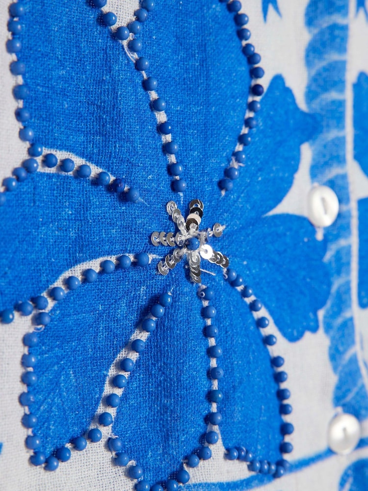 River Island Blue Parrot Shirt & Short Set - Image 4 of 4