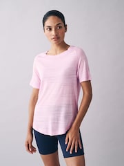 Pink Crew Neck Lightweight Short Sleeve T-Shirt - Image 1 of 1