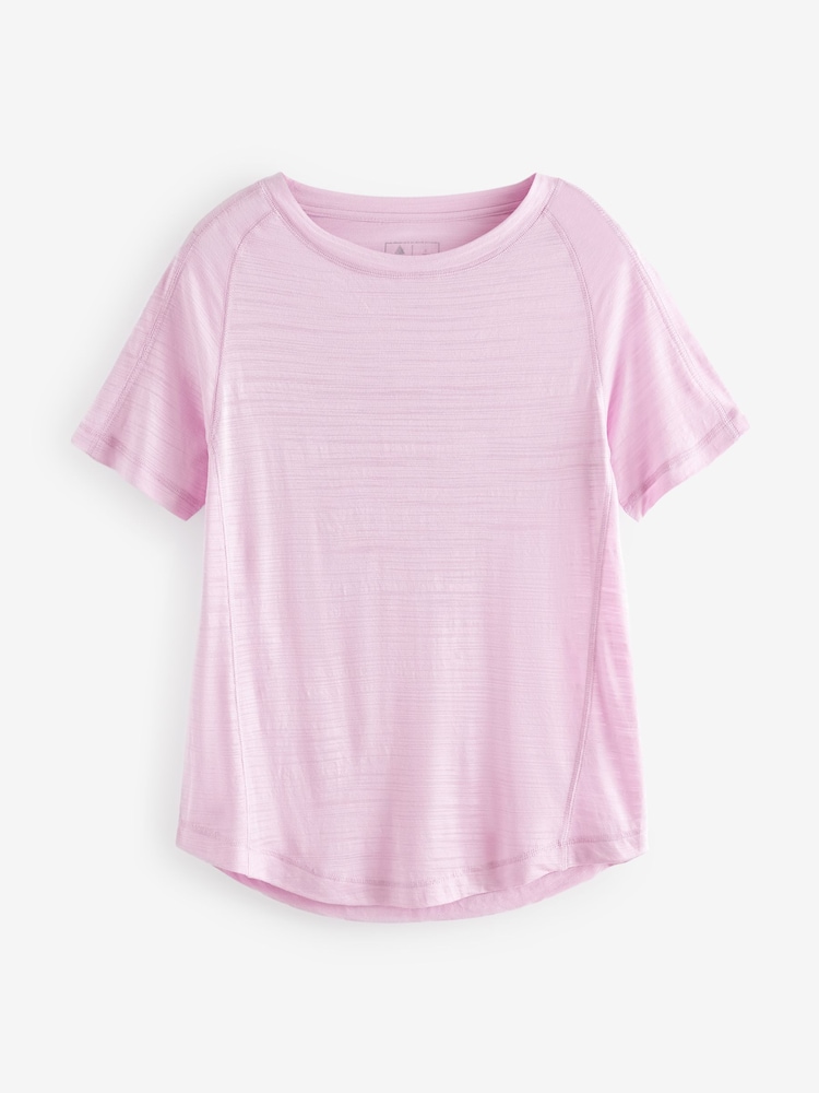 Pink Crew Neck Lightweight Short Sleeve T-Shirt - Image 5 of 7