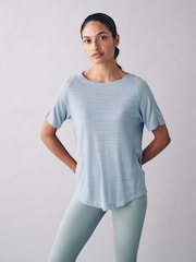 Blue Crew Neck Lightweight Short Sleeve T-Shirt - Image 1 of 8