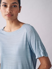 Blue Crew Neck Lightweight Short Sleeve T-Shirt - Image 4 of 8